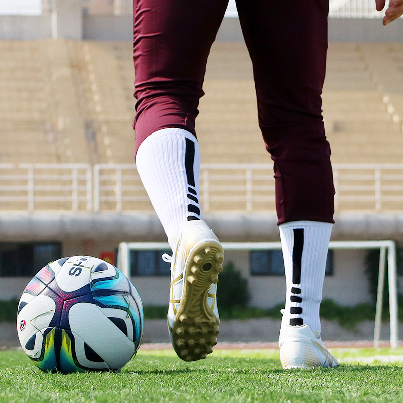 箭头纹路毛巾足球训练短袜袜子过踝防滑颗粒足球袜