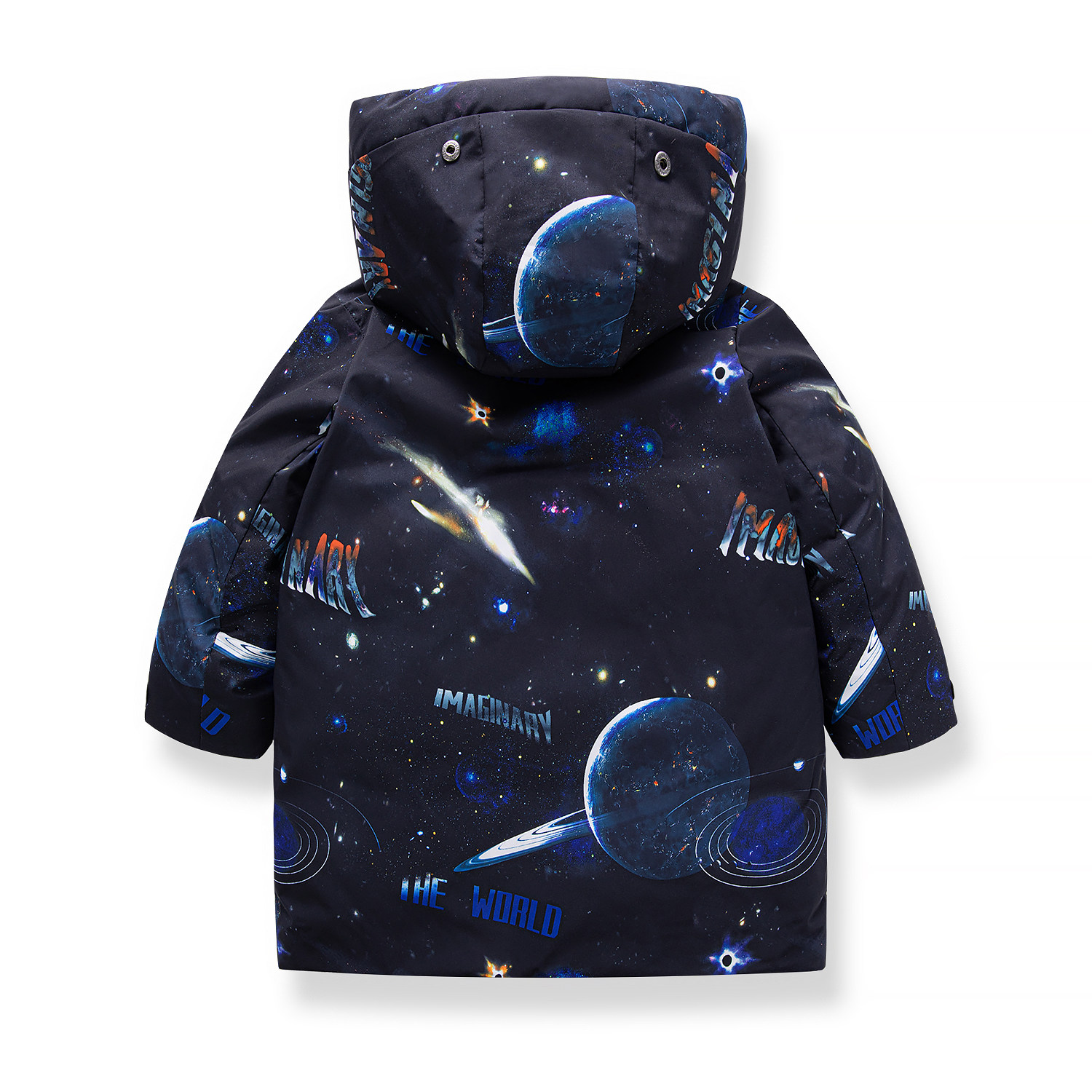 阿狸男童羽绒服2022新款中长中大时尚休闲星空儿童羽绒服