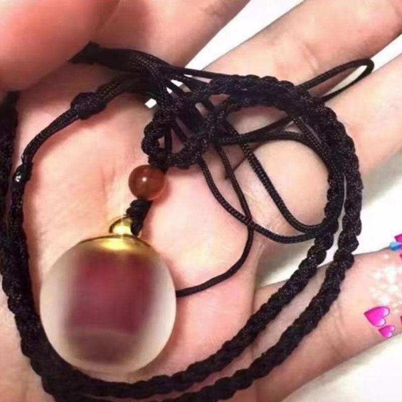 挡灾项链吊坠可装磨砂空心女孩子可以项坠