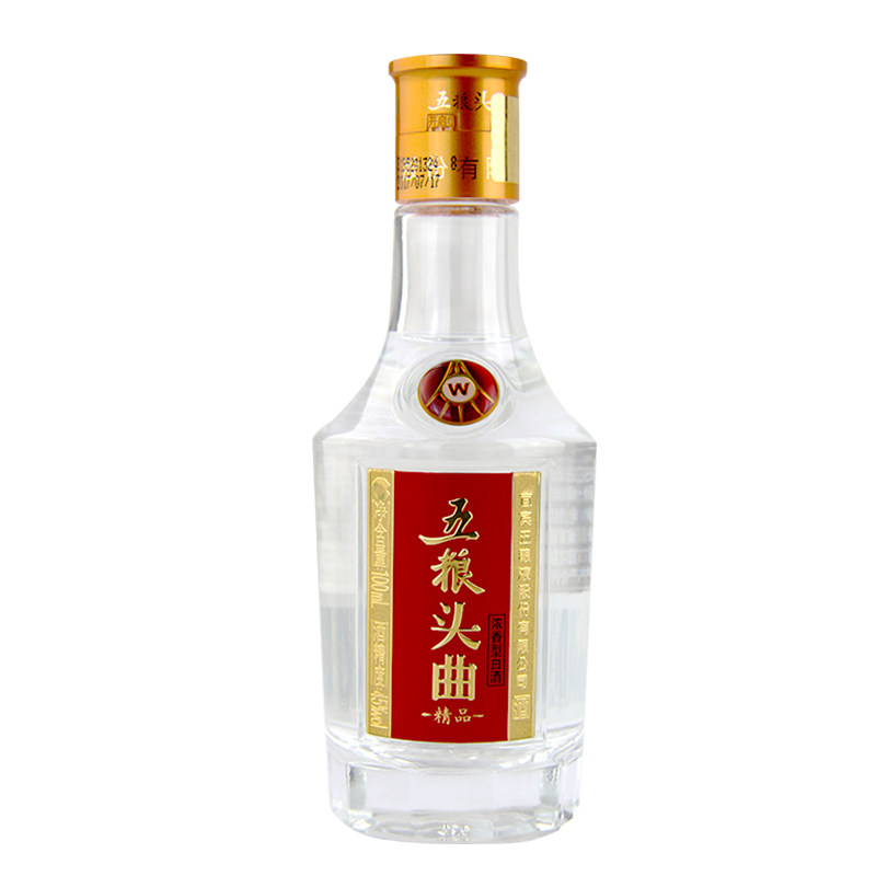 五粮液股份45度五粮头精品流通小酒100ml12瓶浓香国产白酒