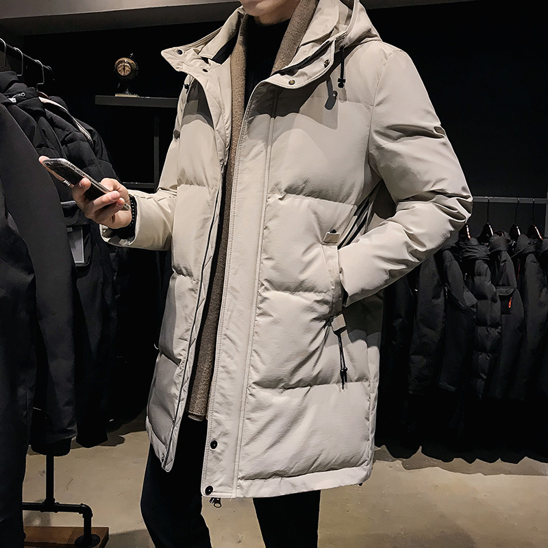 棉衣男士冬季加厚保暖外套韩版潮流宽松百搭休闲中长款羽绒棉服男
