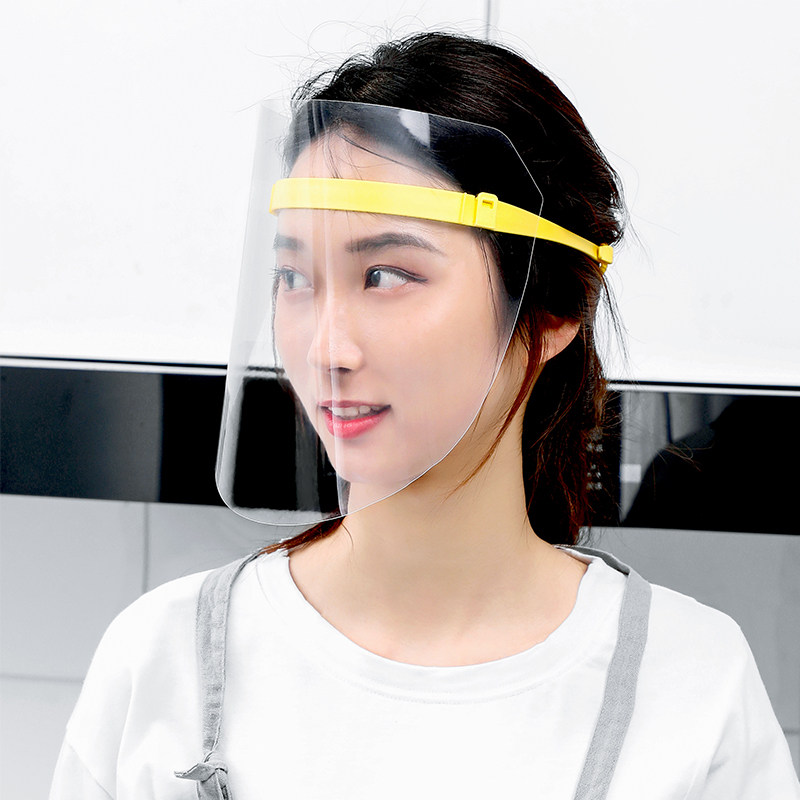 厨房炒菜油烟防油面罩做饭脸部透明防护面具