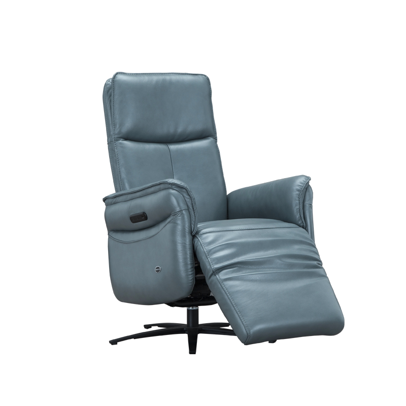 佐娜老板椅电动休闲单人居家办公书房全真皮智能沙发多功能躺椅