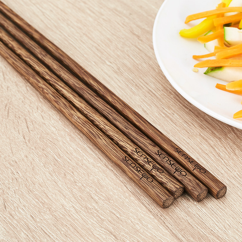 筷子senseyo油条火锅加长捞面油炸防烫原木筷子