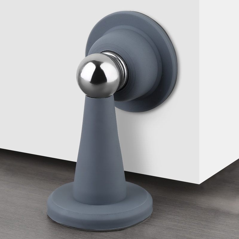 门吸免打孔门挡器防撞硅胶吸门卫生间橡胶门碰门吸