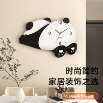 Clock Hanging Clock Living Room Home Fashion Panda 2023 New Minima Creative Cartoon Quartz Clock Clock Hanging Wall Watch
