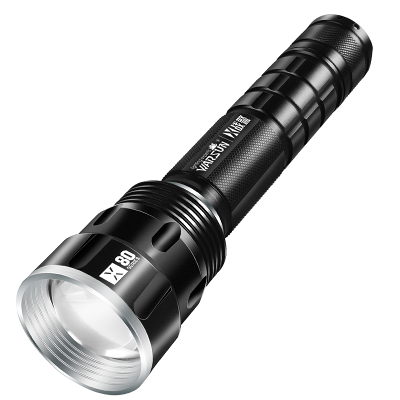 led强光手电筒超亮远射5000可充电多功能特种氙气灯1000打w