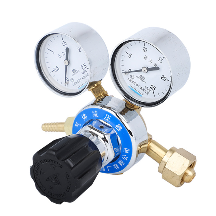 氮气减压器yqd-7 2.5*25上海牌上减减压阀上海减压器厂全铜稳压器
