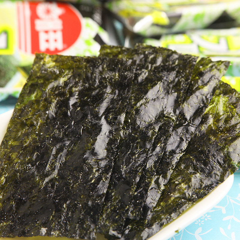 韩国进口海牌海苔即32包鱿鱼原味紫菜寿司拌饭海苔系列