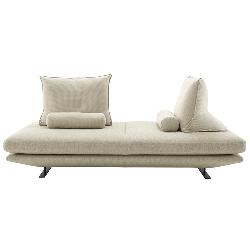 degas德加意式极简布艺贵妃沙发组合现代轻奢布艺沙发