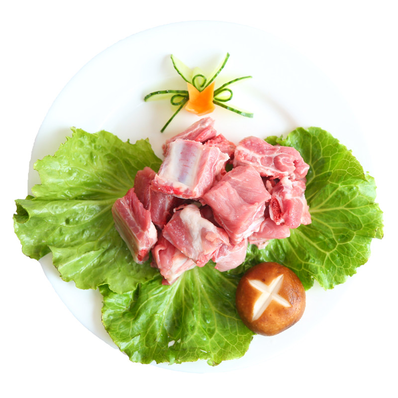 猪肉爱森冷鲜新鲜生猪切块小排精选小排块400克其它猪肉类