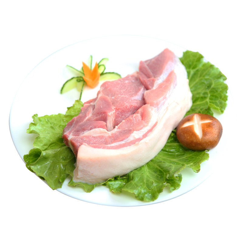 夹心猪肉爱森冷鲜新鲜生猪去皮皮带500克生猪肉