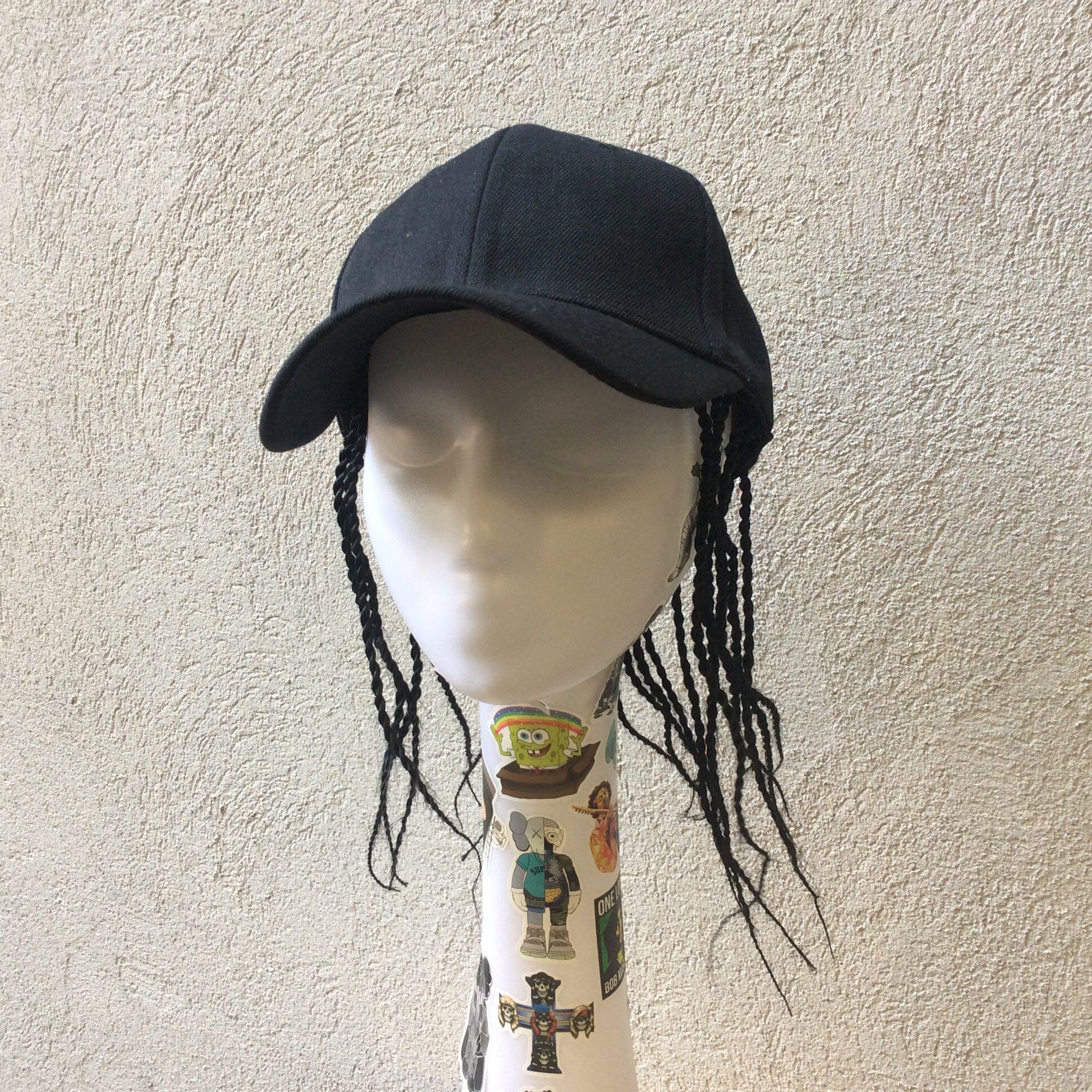 包邮嘻哈脏辫帽子街舞创意潮牌dreadlock说唱rapper帽子