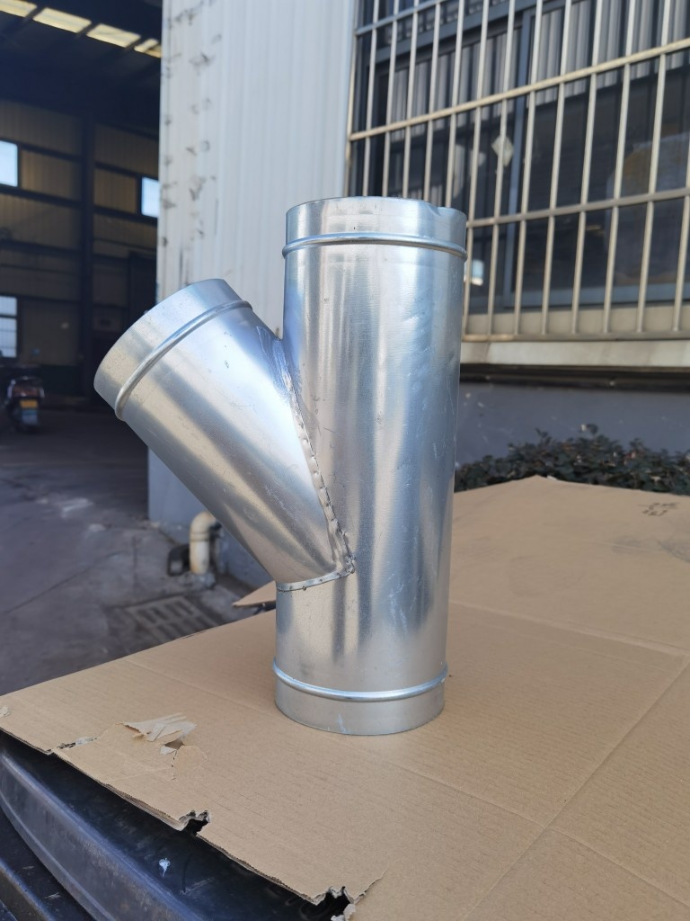 三通白铁皮油烟机浴霸卫生间换气扇排气扇排风风管接头室内新风系统