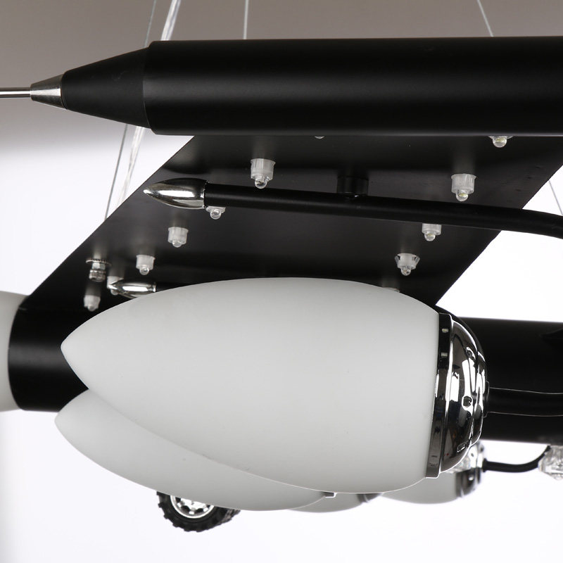 超大号霸气飞机主题吊灯 创意卡通童装店铺装饰 男孩儿童卧室灯具