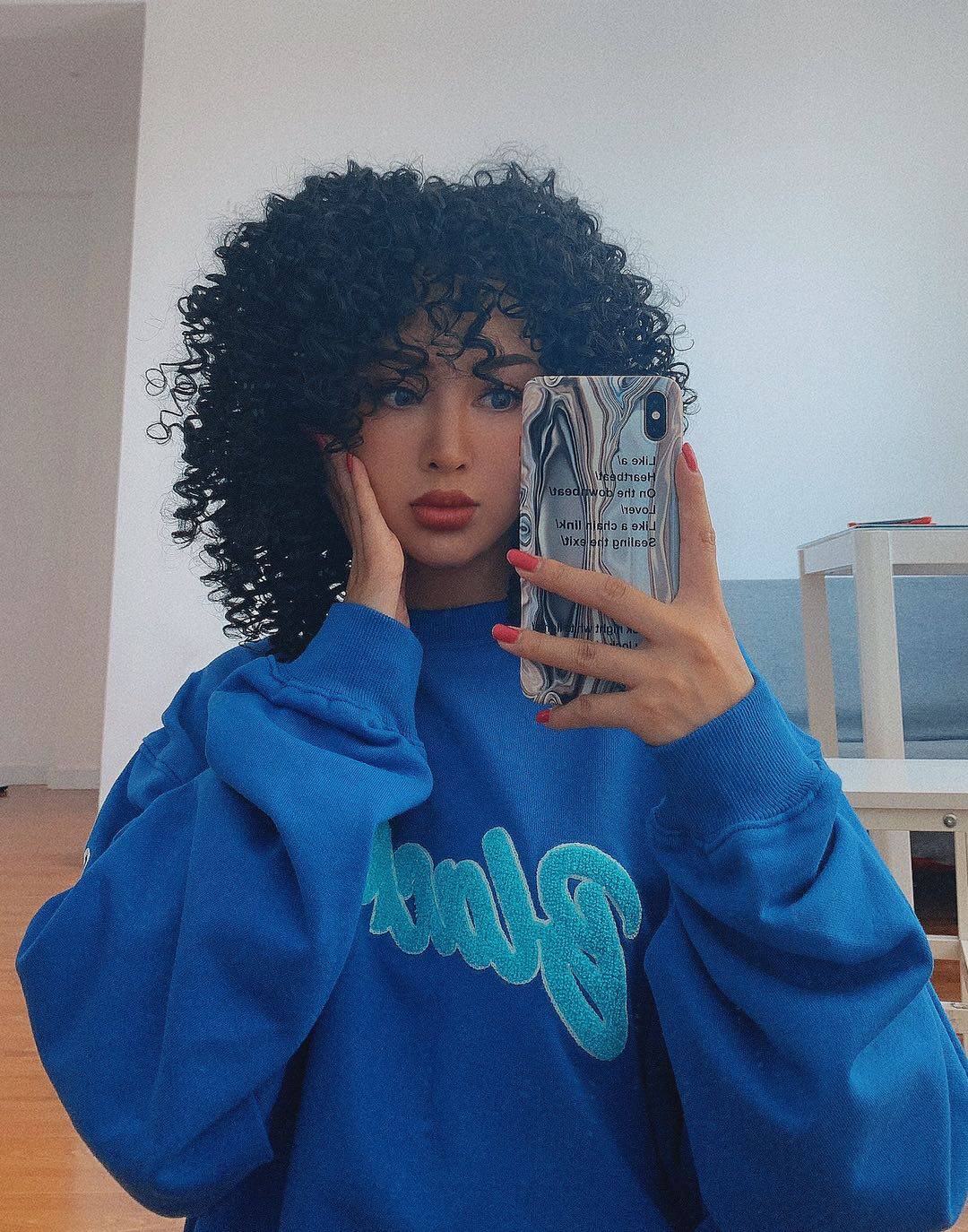 黑色小卷非洲黑人爆炸头hiphop欧美泡面嘻哈ins日常整顶假发