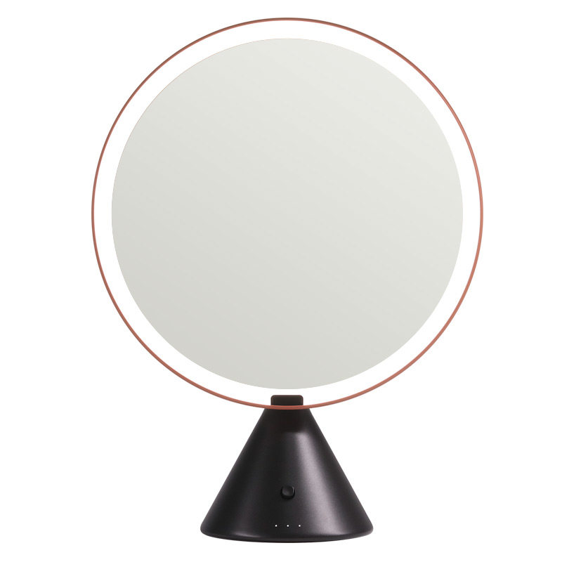 muid大圆镜化妆镜台式led桌面结婚感应高清补光梳妆智能美妆镜子