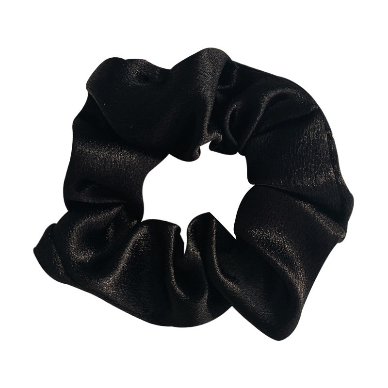 简约棋盘格黑色大肠发圈女蝴蝶蝴蝶结结发气质扎马发饰