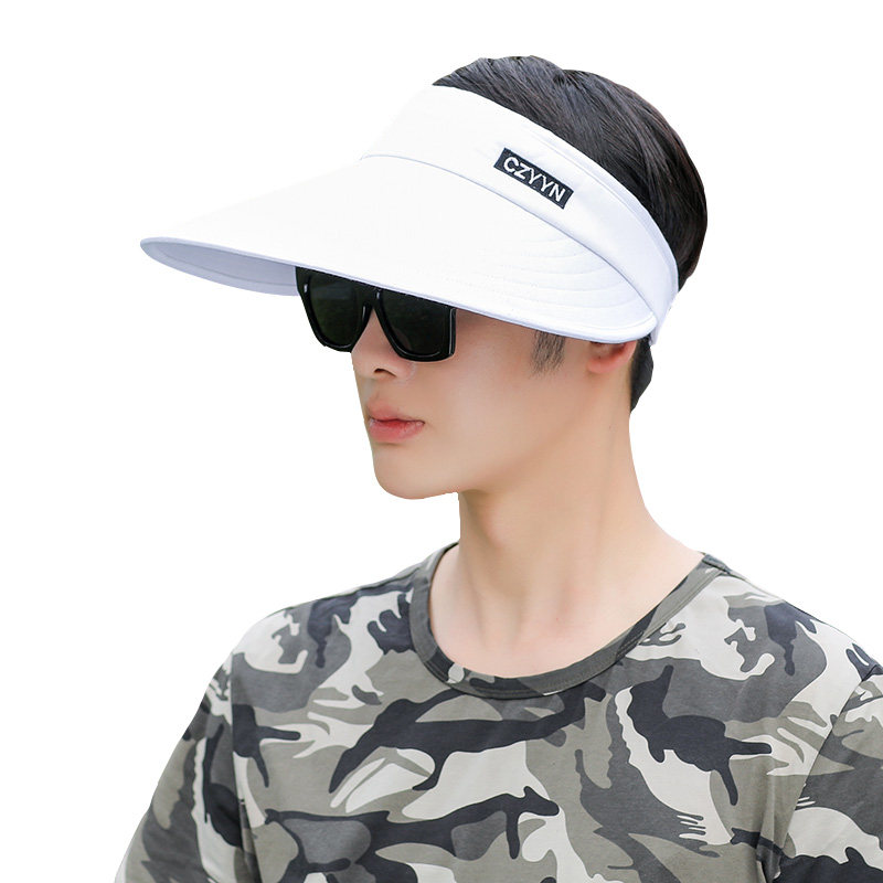 空顶帽男夏季棒球帽户外运动太阳帽男士防晒跑步伸缩透气薄遮阳帽