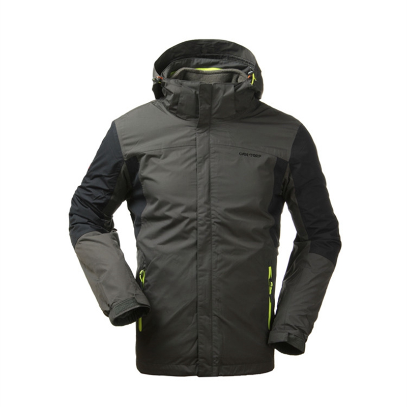 Cantorp肯拓普户外三合一冲锋衣男 秋冬季户外两件套防水防风保暖