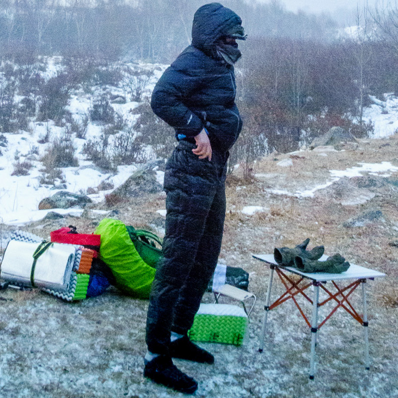 黑冰新款羽绒裤极光100 200拒水鹅绒户外羽绒服冬季加厚内胆外裤