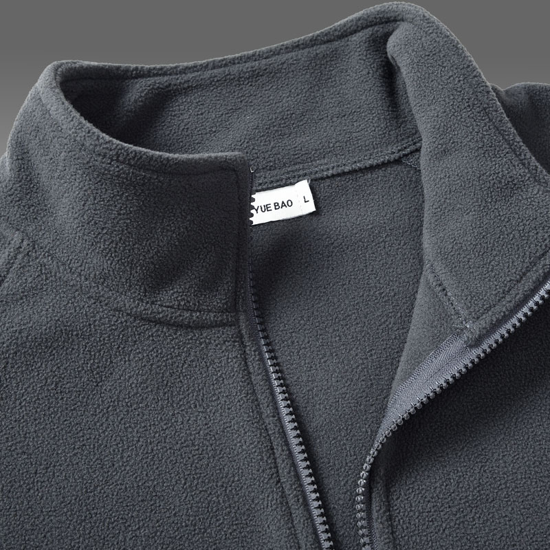 摇粒绒抓绒衣外套男秋冬季保暖双面绒开衫上衣户外冲锋衣内胆卫衣