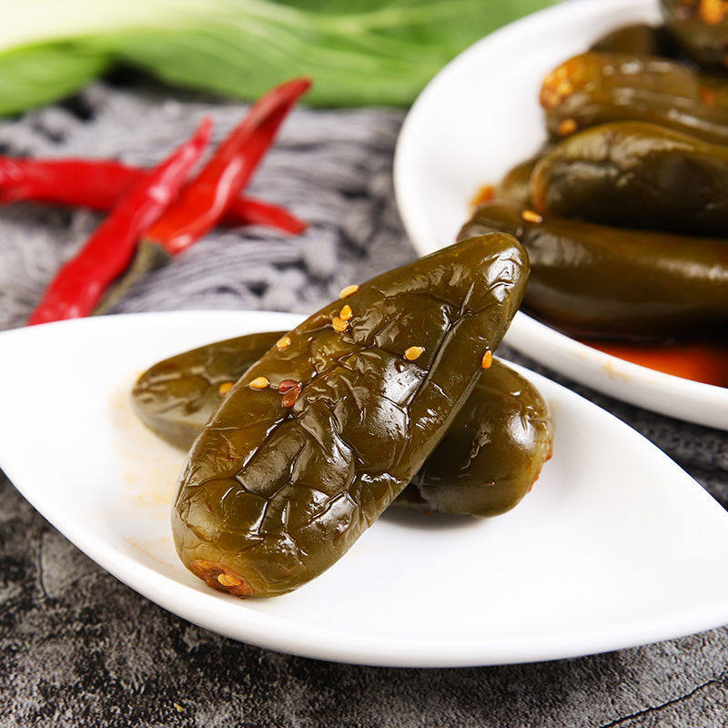 红油肉椒两份满两份500g咸辣港椒油焖朝鲜族口味腌制