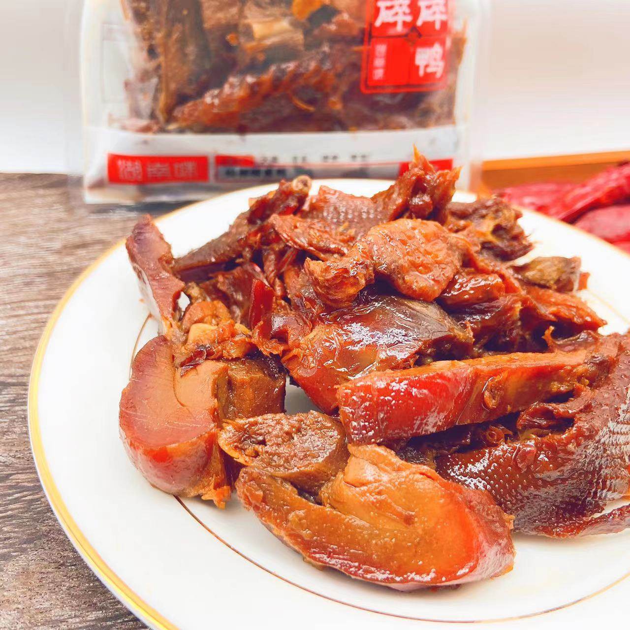 仙都辣酱鸭排碎碎特惠组合正宗湖南醴陵卤味鸭肉零食