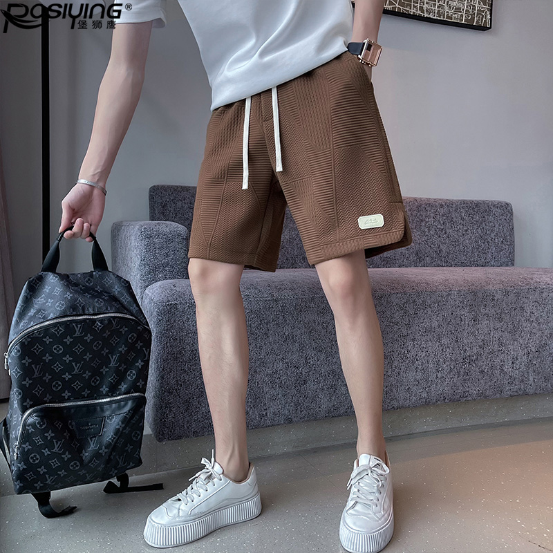 男士重磅短裤休闲宽松五分裤ins潮牌运动大裤衩夏季中裤子潮男裤