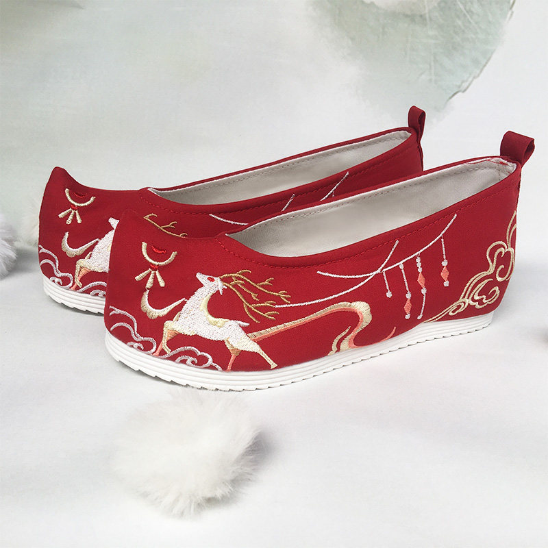 汉服汉尚婚鞋宋明唐宋明冬配秀禾古韵单鞋