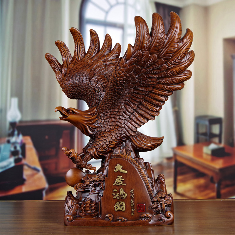 大展鸿图老鹰摆件办公桌电视电视柜柜台客厅装饰新店摆件