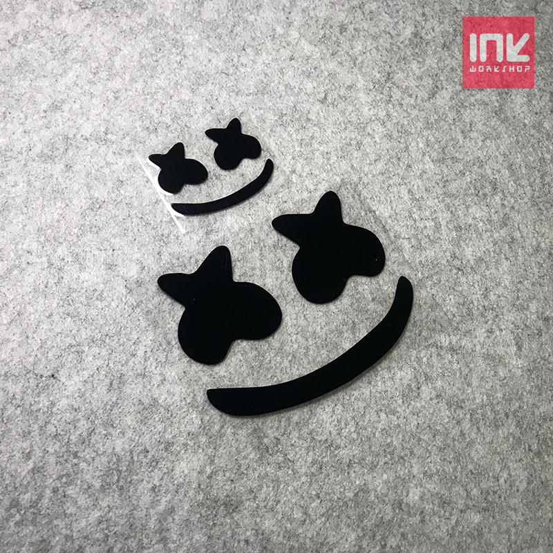 个性百大dj电音marsh棉花糖创意潮流车贴内饰汽车装饰贴