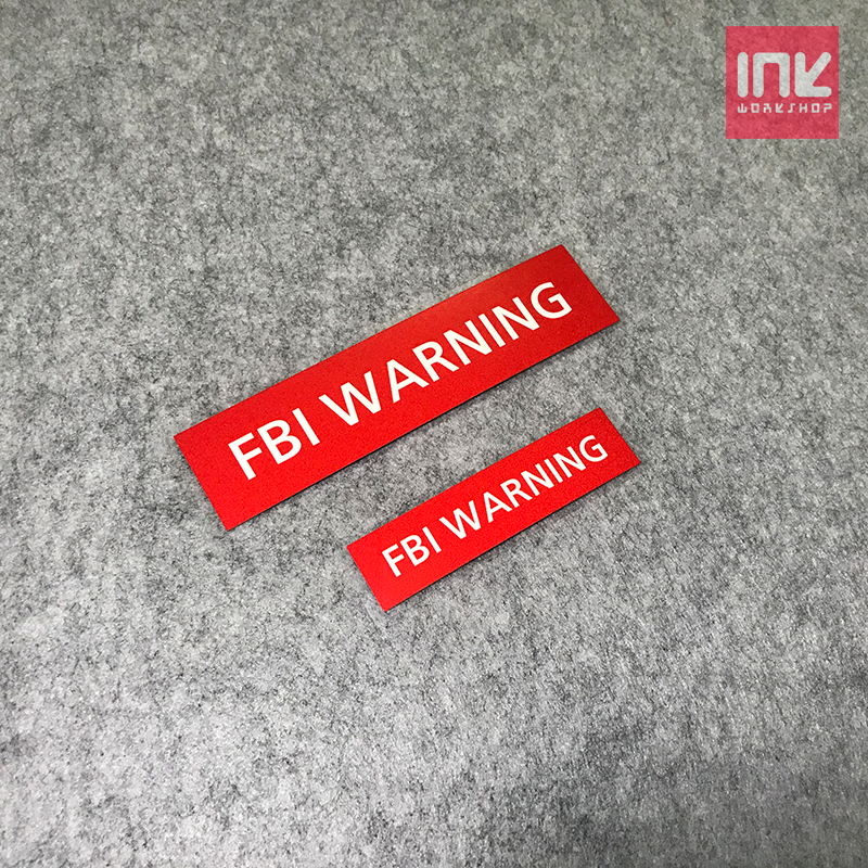 警示fbiwarning米国安全局贴纸汽车创意反光车窗汽车装饰贴