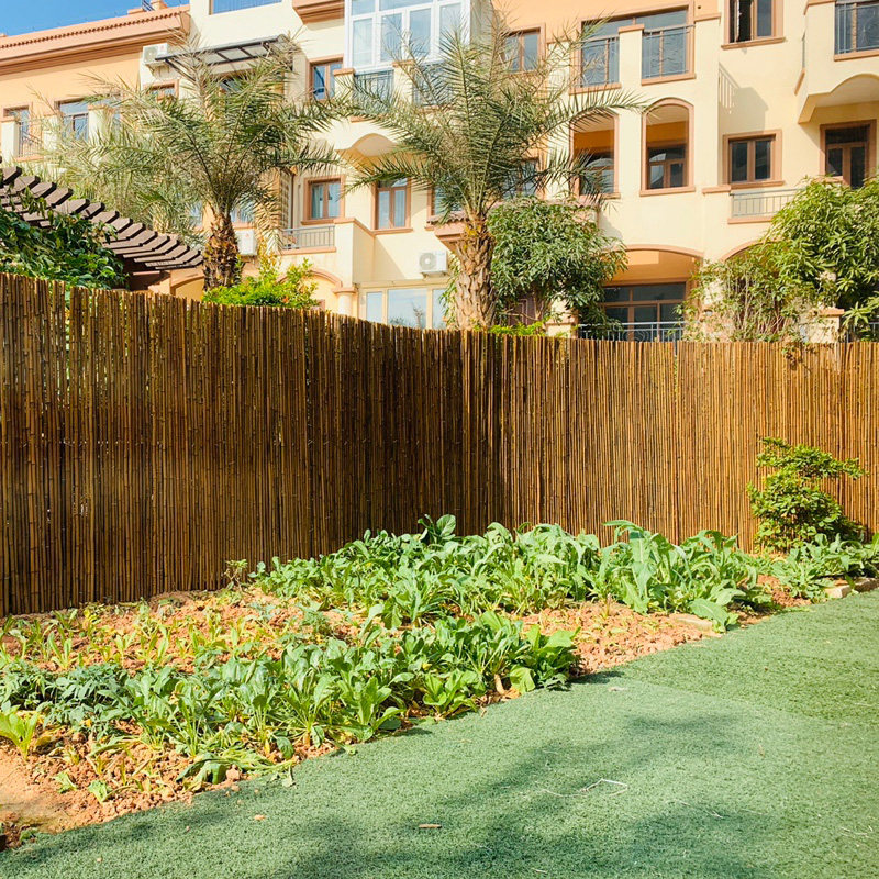 腐竹篱笆栅栏户外别墅庭院竹子隔断大型篱笆