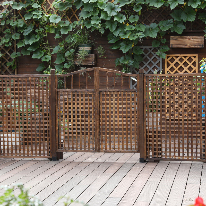 防腐木栏栏杆木质院子护栏宠物围栏鱼池室外大型篱笆