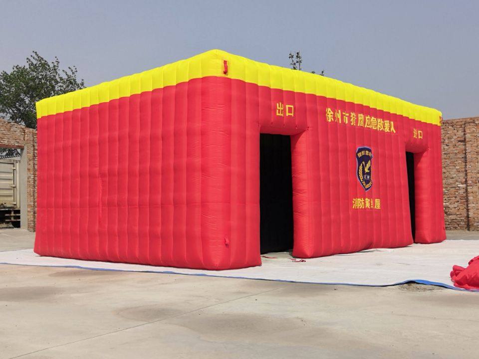 充气消防帐篷模拟逃生演习体验火灾救灾烟道充气用品