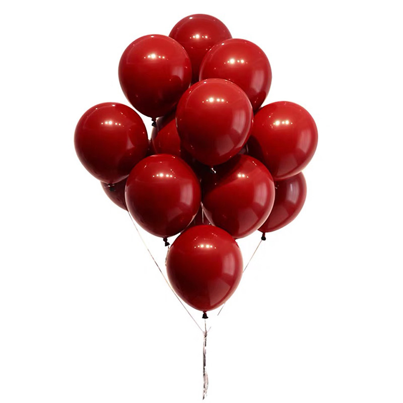 结婚气球装饰红色婚庆婚房布置网红加厚防爆气球