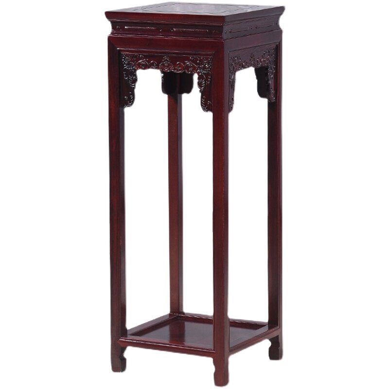 高档红木花架非洲酸枝中式家具实木花架子客厅花架