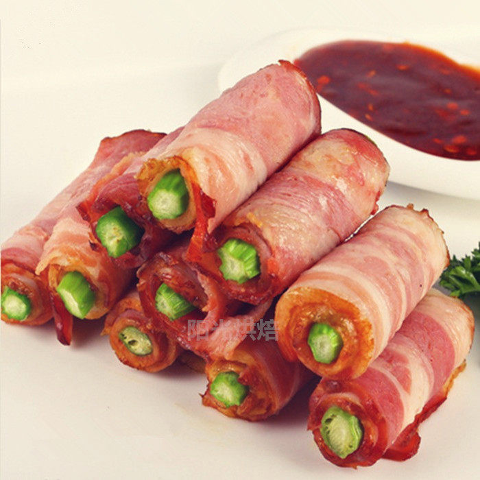 培根旭日西式烟腩片手抓腌制炒饭披萨烘焙原料培根