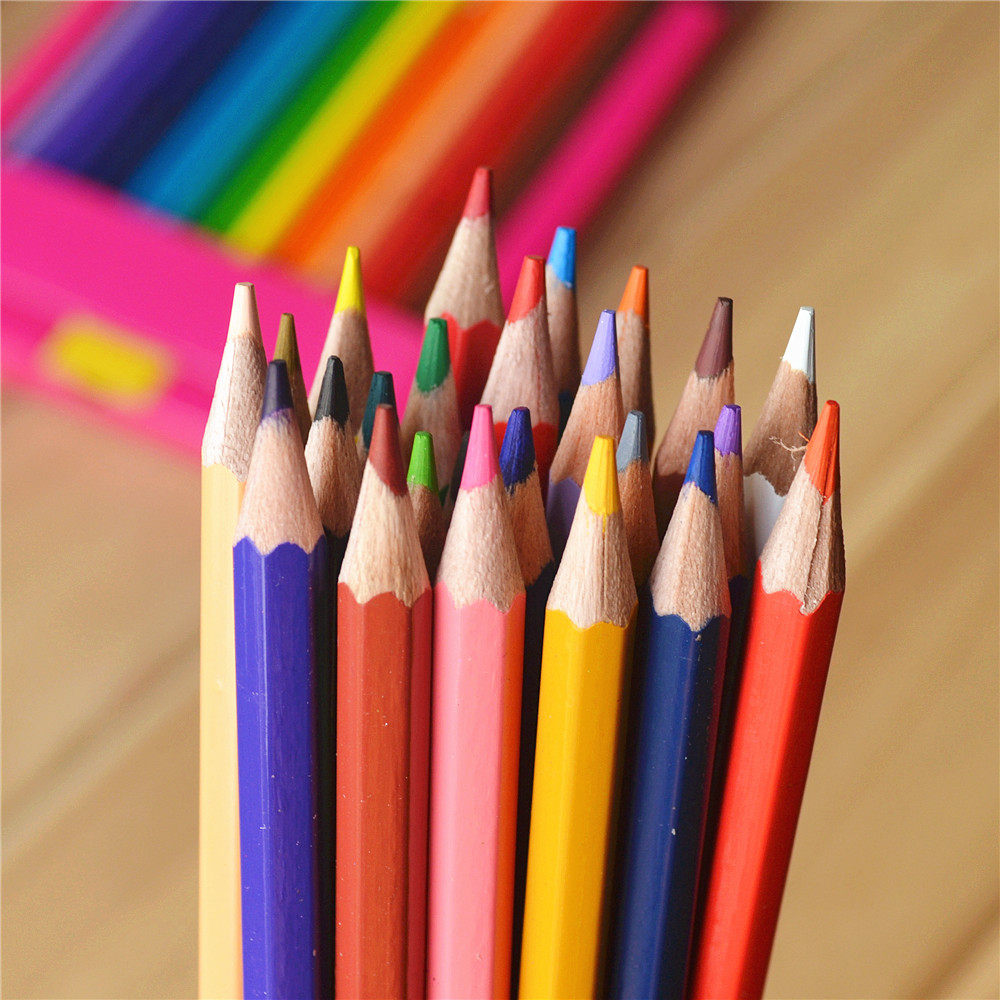 marco马可水溶性彩色铅笔4120-36 24色小学生绘画水溶彩铅手绘美术