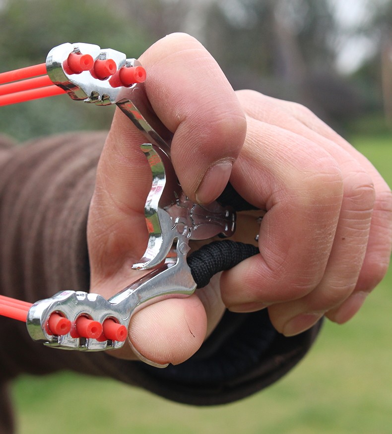 威力三卡工大精准弹弓户外传统大威卡球专业飞镖