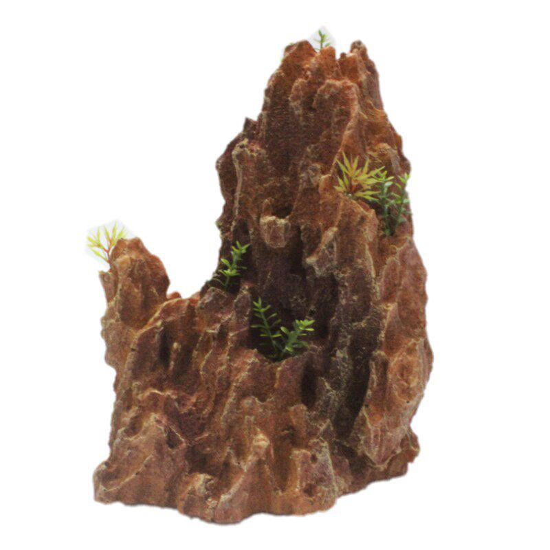 鱼缸摆设珊瑚假山仿真松皮石龙骨石假石头水族箱造景