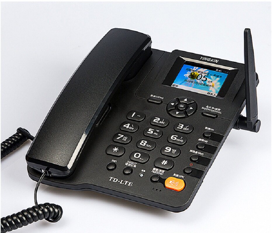 盈信插卡全网网通电话机4g5g双卡双电信移动联通电话机有绳