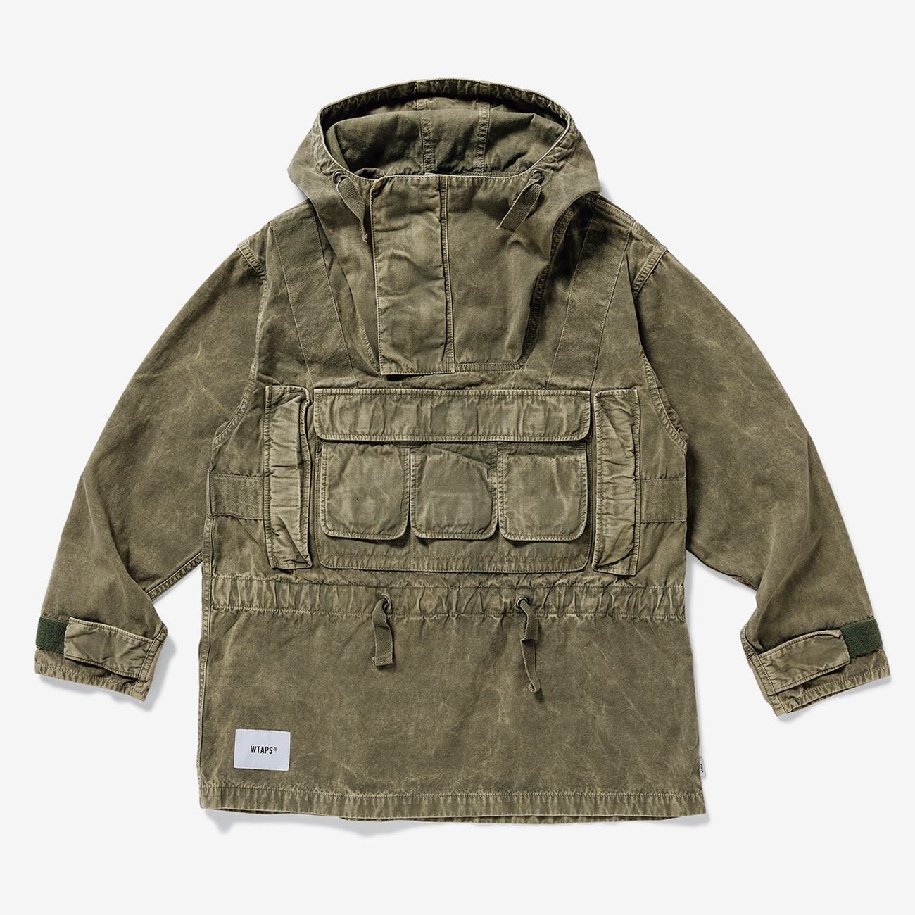 饼干家wtapsincubatejacketcottonpoplin水洗连帽夹克夹克