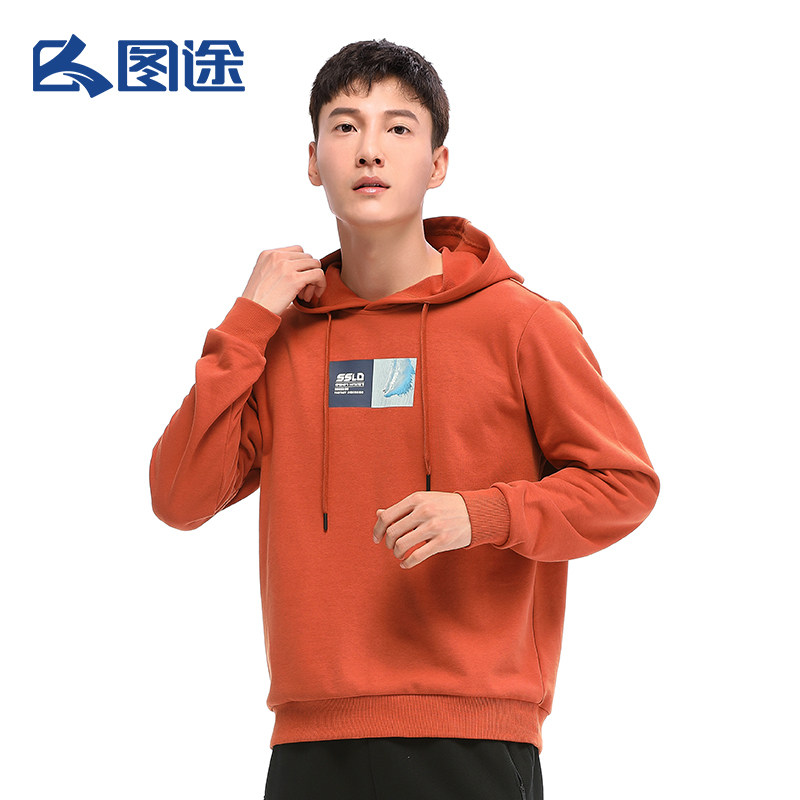 图途户外男卫2021秋冬新款加绒保暖运动上衣户外休闲衣