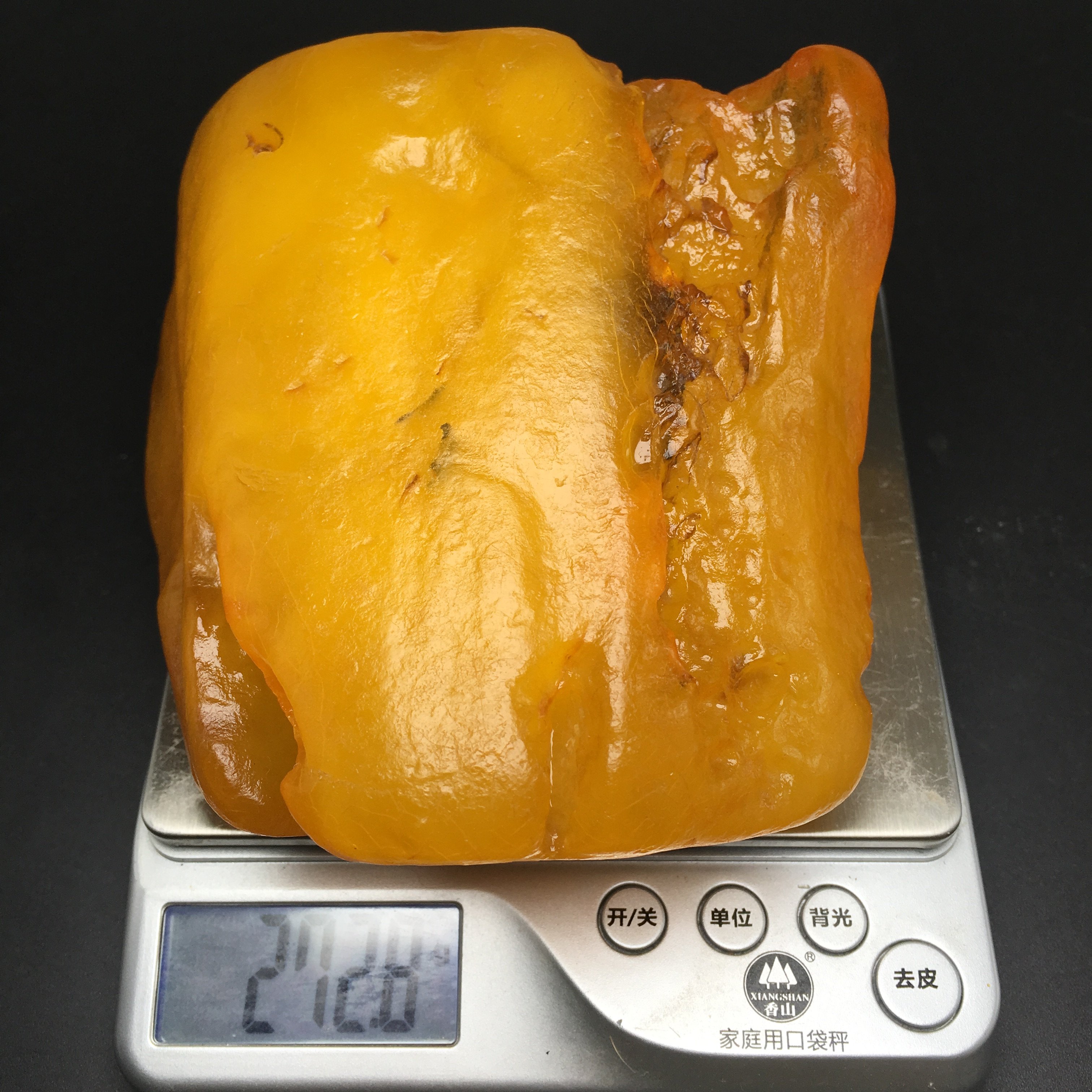 鲁大师乌克兰琥珀原石全皮蜜蜡大块原矿练手料新手料鸡油黄裸石