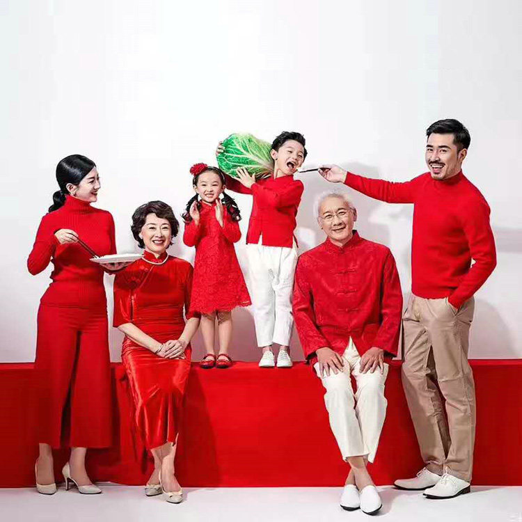 全家福拍照服装2020新款亲子装摄影服饰展会影楼亲子装