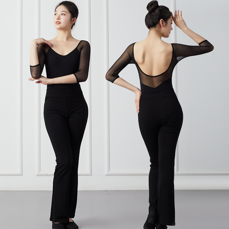 形体训练服装礼仪修身优雅仪态导师套装老师现代舞服装
