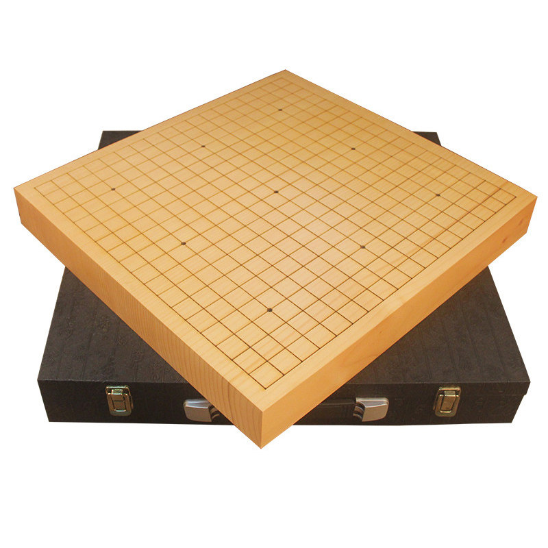 围棋棋盘世联新榧木独木套装刻线整板实木新榧围棋
