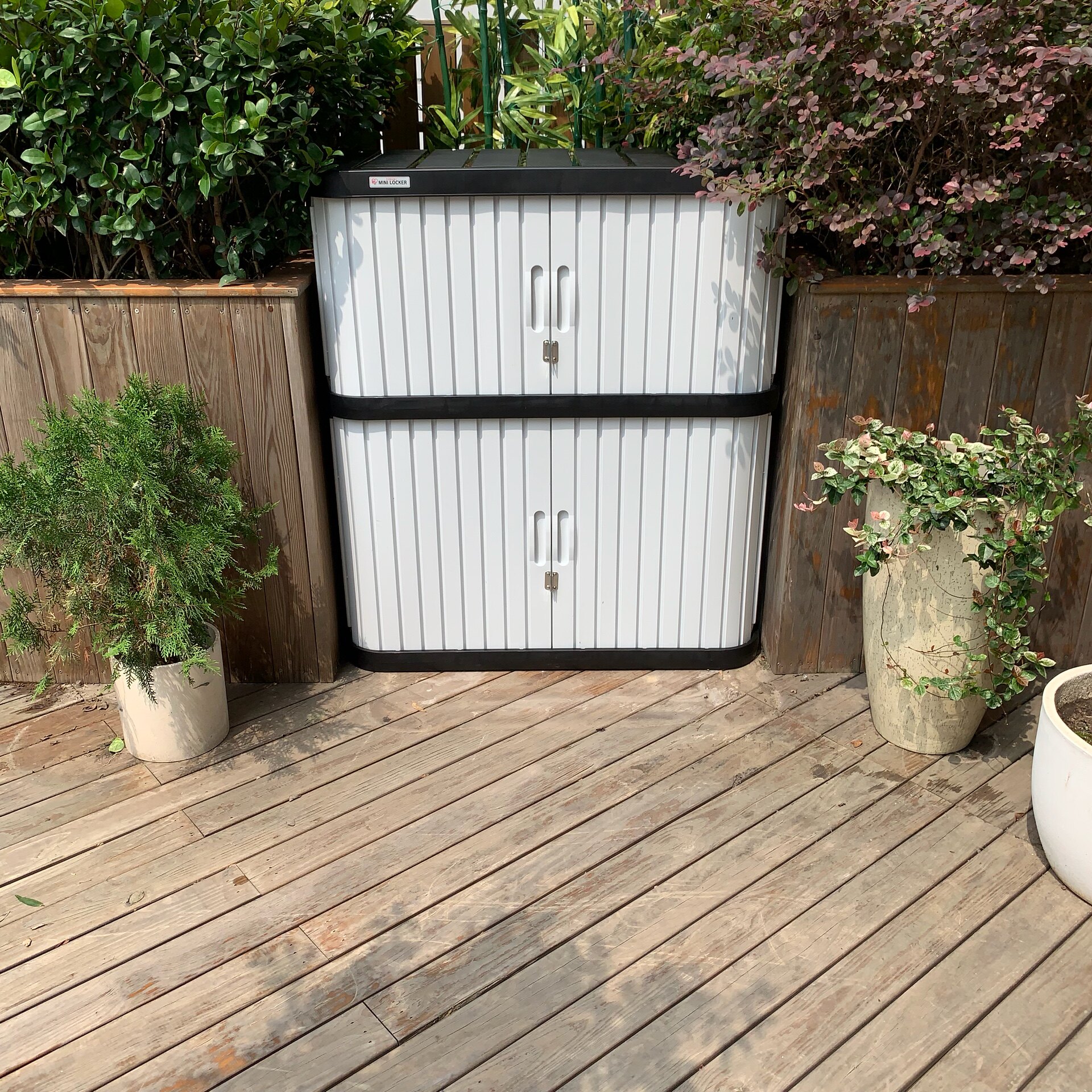 工具爱丽思阳台花园园艺防雨收纳爱丽丝室外靠墙收纳柜